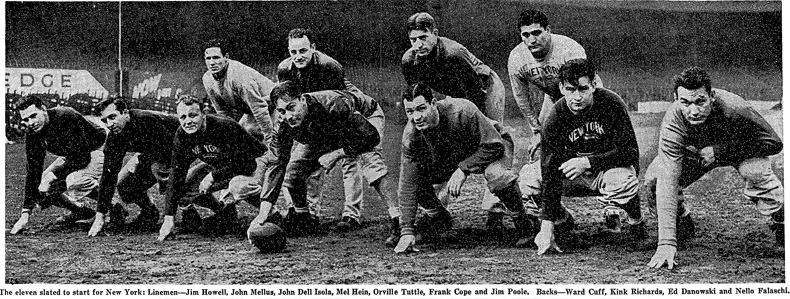 1939 New York Giants starters
